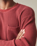 Men's Waffle Pocket Long Sleeve - Russet Brown